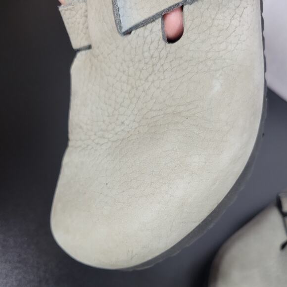 Genuine Birkenstock Boston Taupe Suede Clog Size 40 (US M SZ 7.5, W SZ 9), Used - Picture 10 of 11